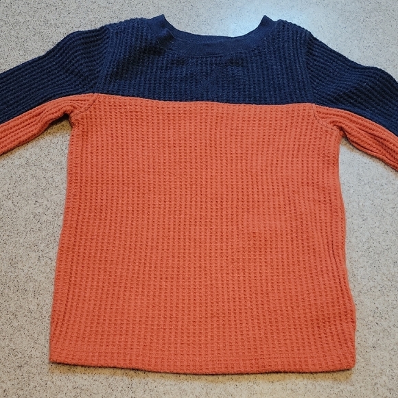 Old Navy Navy Blue Waffle Knit Sweater Size 2T - Picture 6 of 6